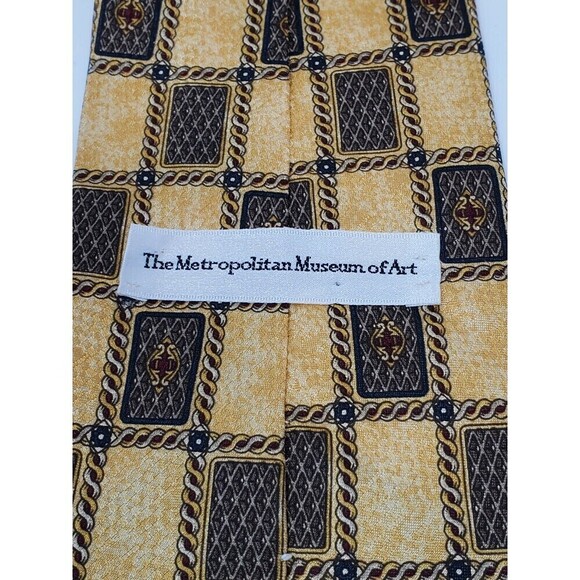 THE METROPOLITAN MUSEUM OF ART LOT OF 3 100% SILK NECKTIES TIE MENSWEAR NEW YORK - Picture 10 of 13